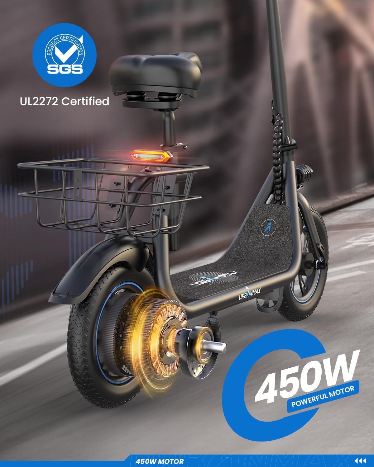 URBANMAX Electric Powerful Foldable Commuting - Zander Auto Parts