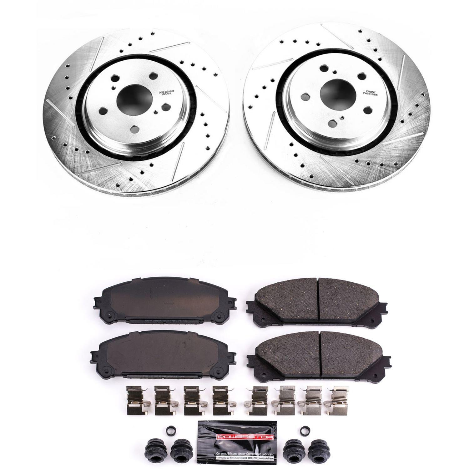 PowerStop K7688 PowerStop Z23 Evolution Sport Brake Upgrade Kits - Zander Auto Parts