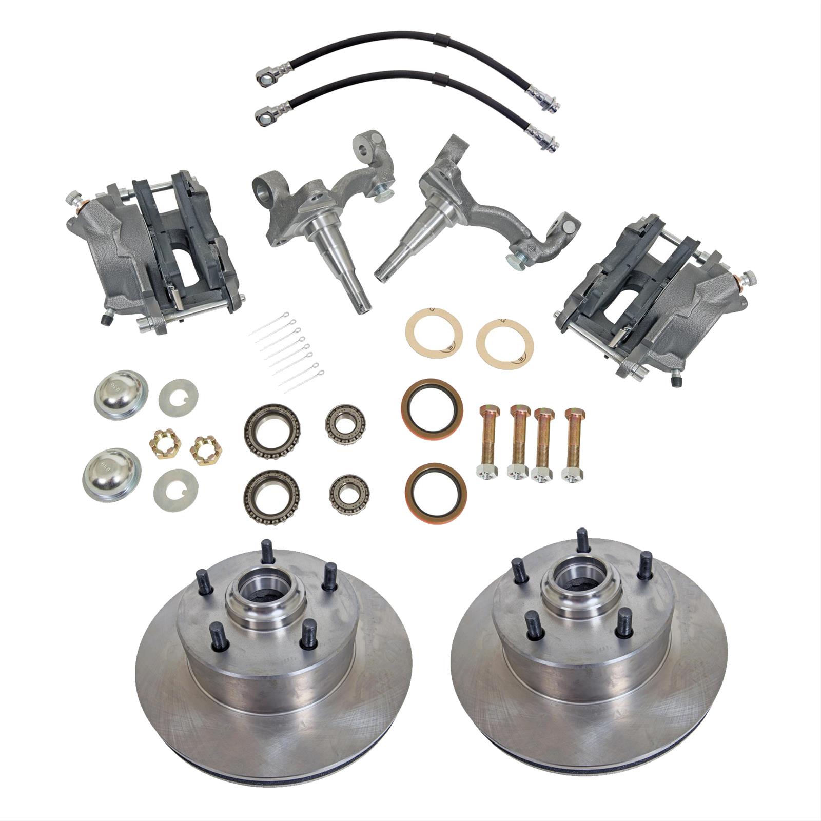 Summit Racing SUM-BK1500 Summit Racing™ Full Wheel Drum-to-Disc Brake Conversion Kits - Zander Auto Parts