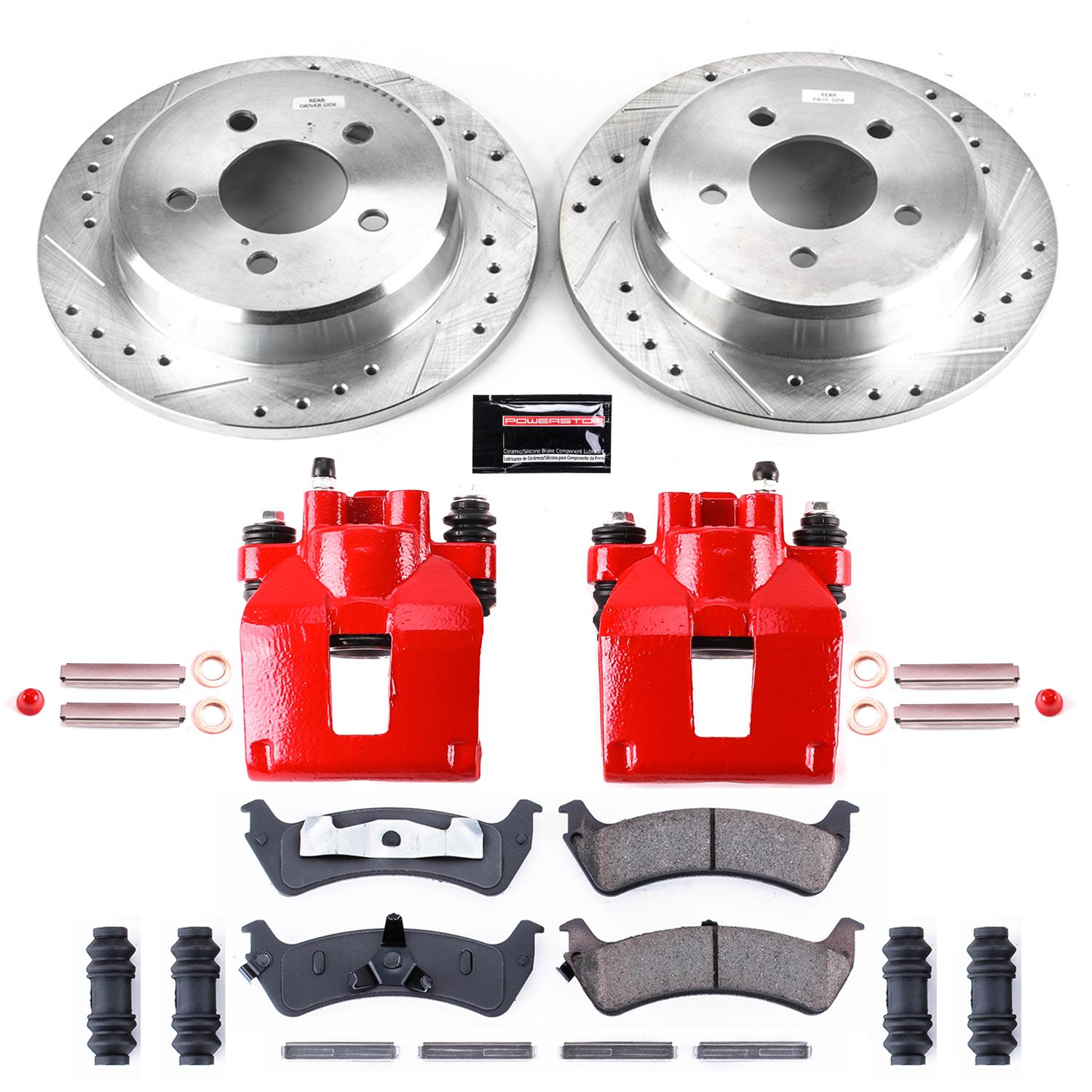 PowerStop KC1858 PowerStop Z23 Evolution Sport Brake Upgrade Kits with Calipers - Zander Auto Parts