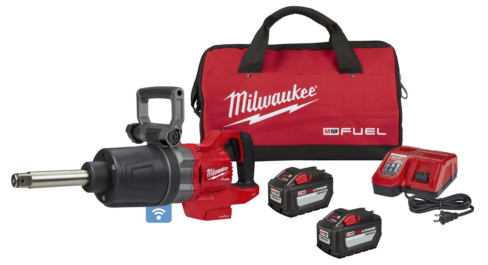 Milwaukee Tool 2869-22HD Milwaukee M18 FUEL 1 in. D-Handle Extension Anvil High-Torque ONE-KEY Impact Wrenches - Zander Auto Parts