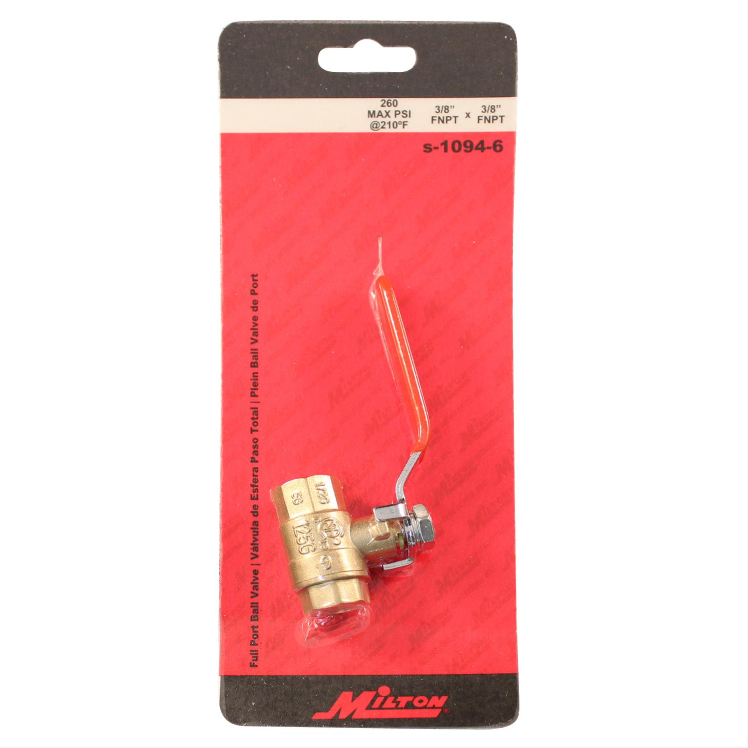 Milton Industries S-1094-6 Milton Ball Valves - Zander Auto Parts