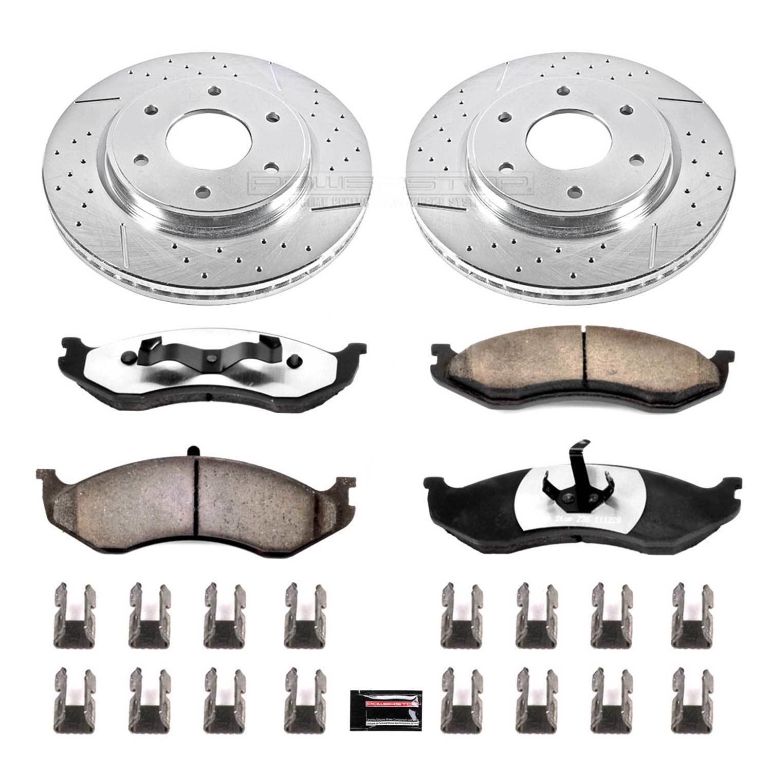 PowerStop K2119-36 PowerStop Z36 Truck and Tow Brake Upgrade Kits - Zander Auto Parts