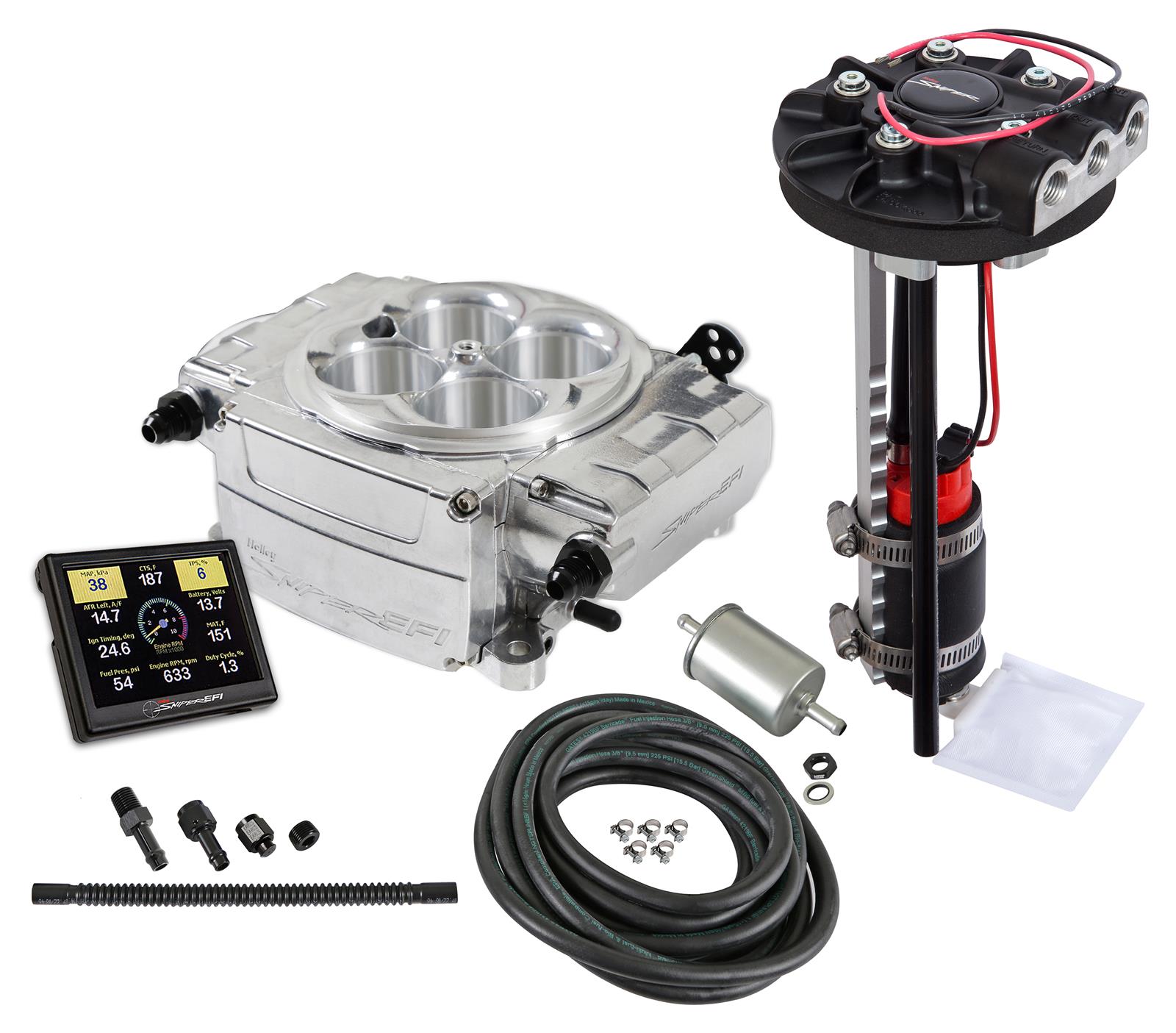 Holley Sniper 550-510-3XD Holley Sniper 2 EFI 650 HP Returnless Fuel Injection Systems - Zander Auto Parts