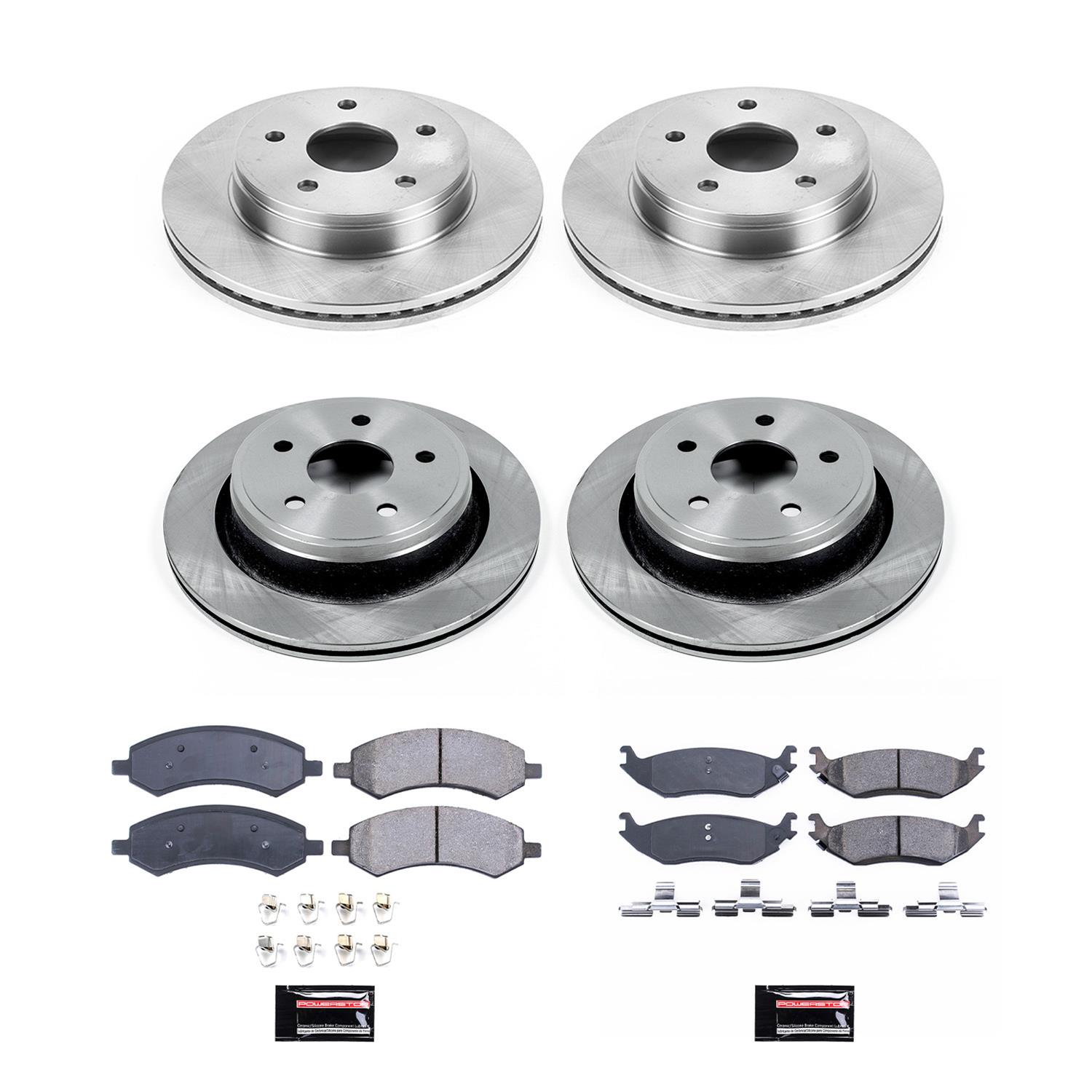 PowerStop KOE2164 PowerStop Z17 Evolution Plus Stock Replacement Brake Kits - Zander Auto Parts