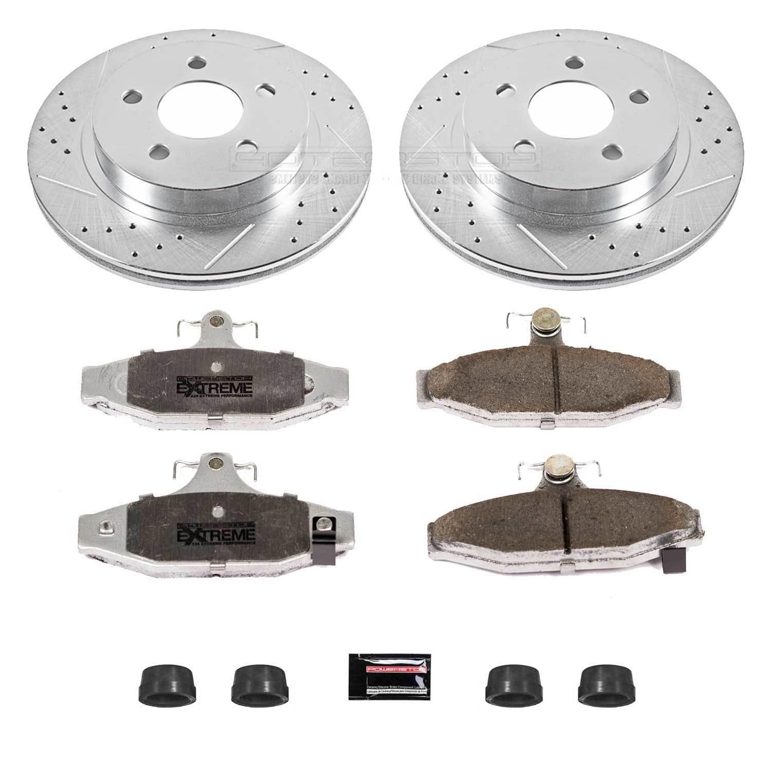 PowerStop K1531-26 PowerStop Z26 Street Warrior Brake Upgrade Kits - Zander Auto Parts