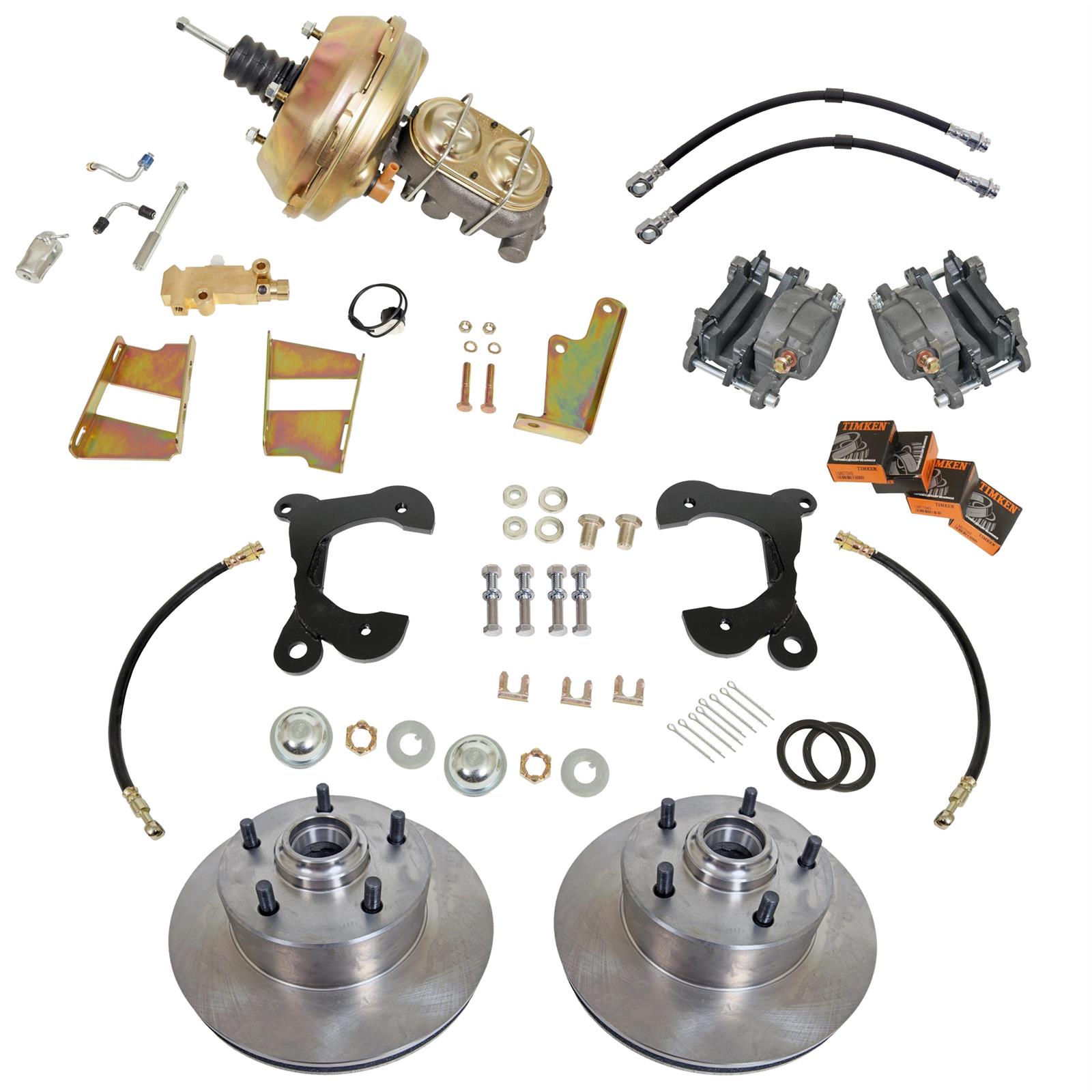 Summit Racing SUM-BK1515 Summit Racing™ Complete Drum-to-Disc Brake Conversion Kits - Zander Auto Parts