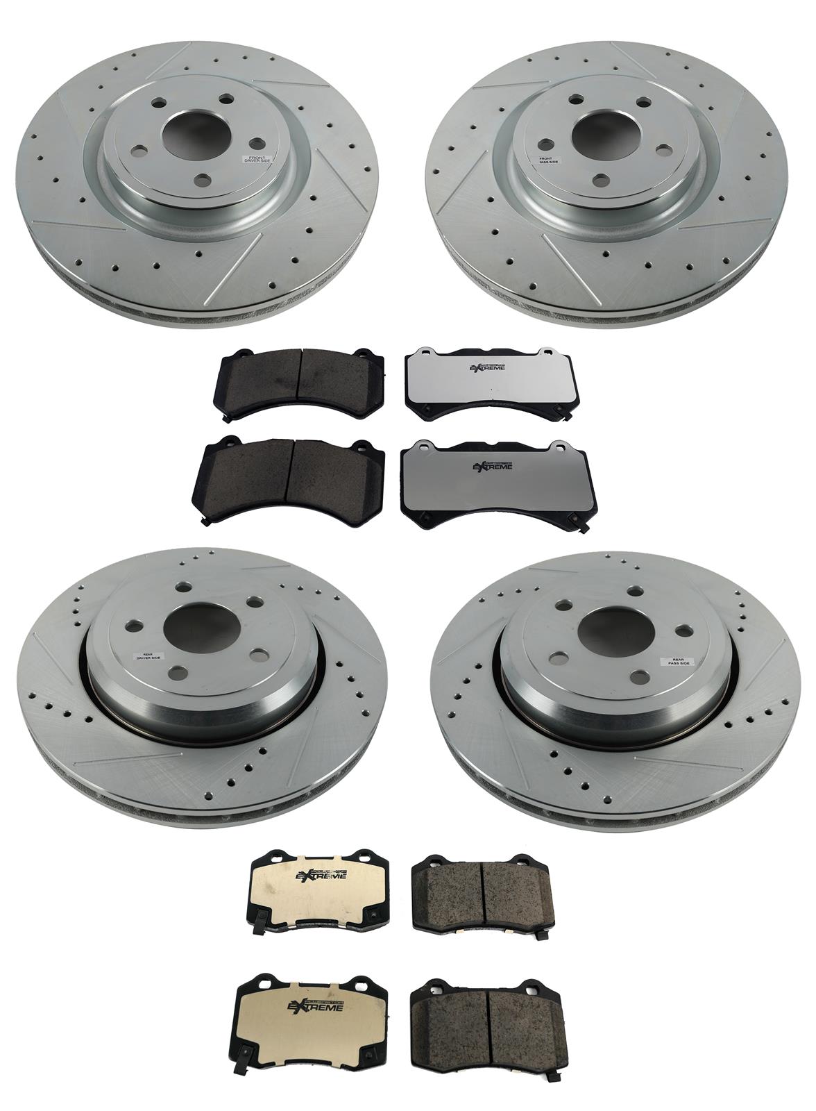 PowerStop K8903-26 PowerStop Z26 Street Warrior Brake Upgrade Kits - Zander Auto Parts