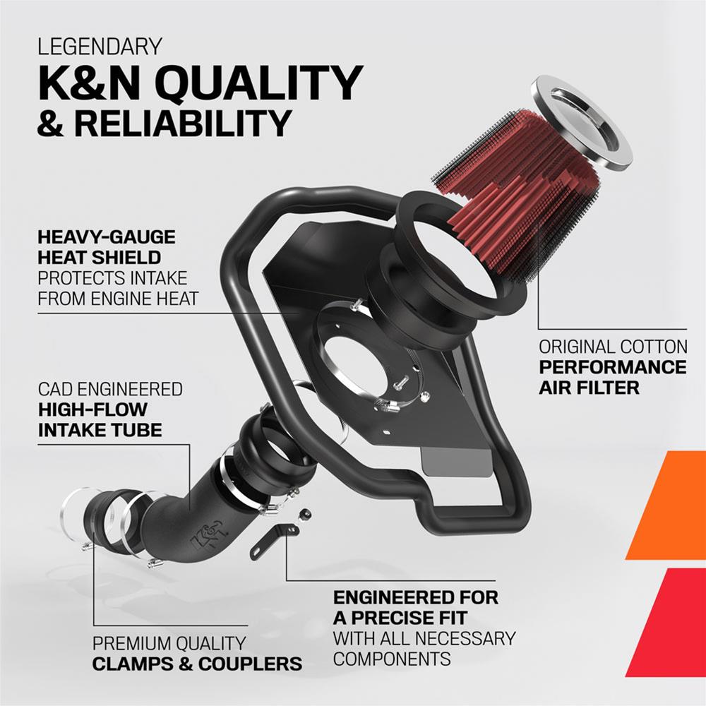 K&N 57-3013-2 K&N 57 Series FIPK Cold Air Intake Kits - Zander Auto Parts