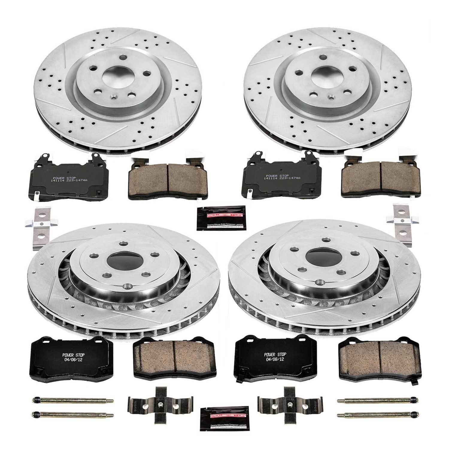 PowerStop K7006 PowerStop Z23 Evolution Sport Brake Upgrade Kits - Zander Auto Parts