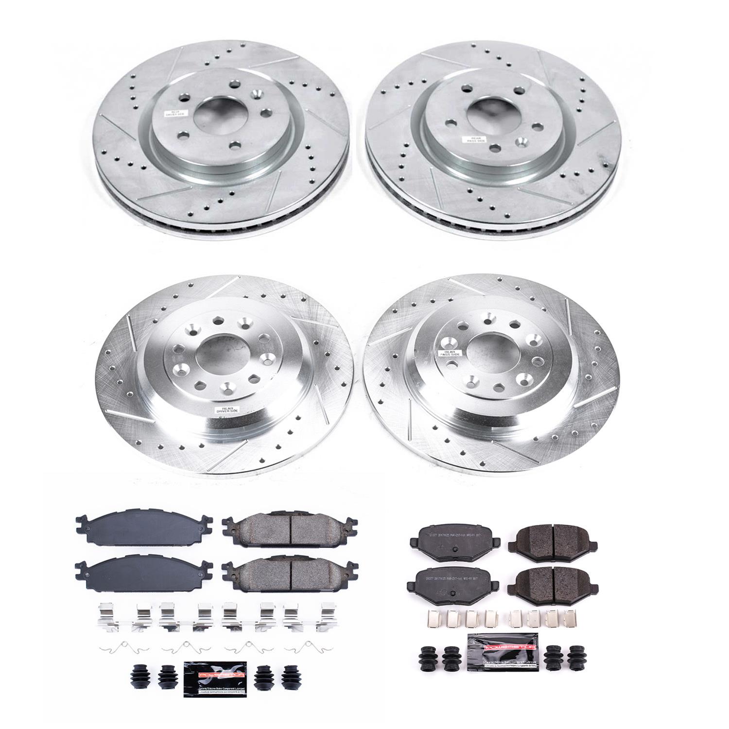 PowerStop K5584 PowerStop Z23 Evolution Sport Brake Upgrade Kits - Zander Auto Parts