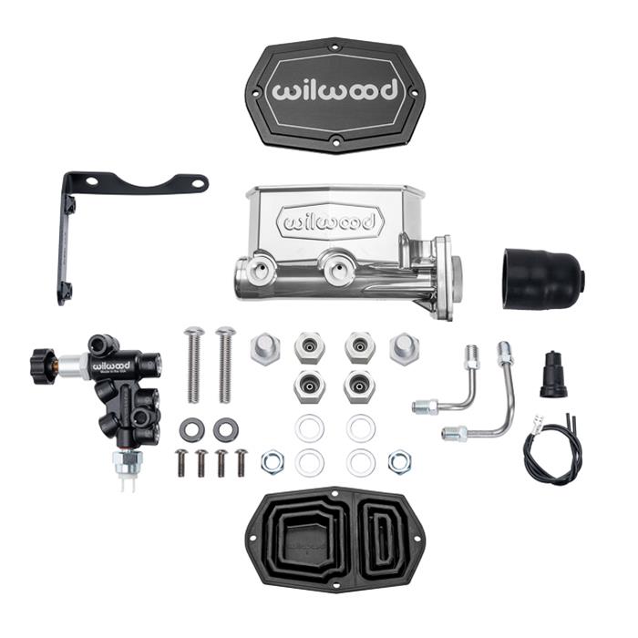Wilwood Disc Brakes 261-17799-P Wilwood Aluminum Tandem Compact Master Cylinder Kits - Zander Auto Parts