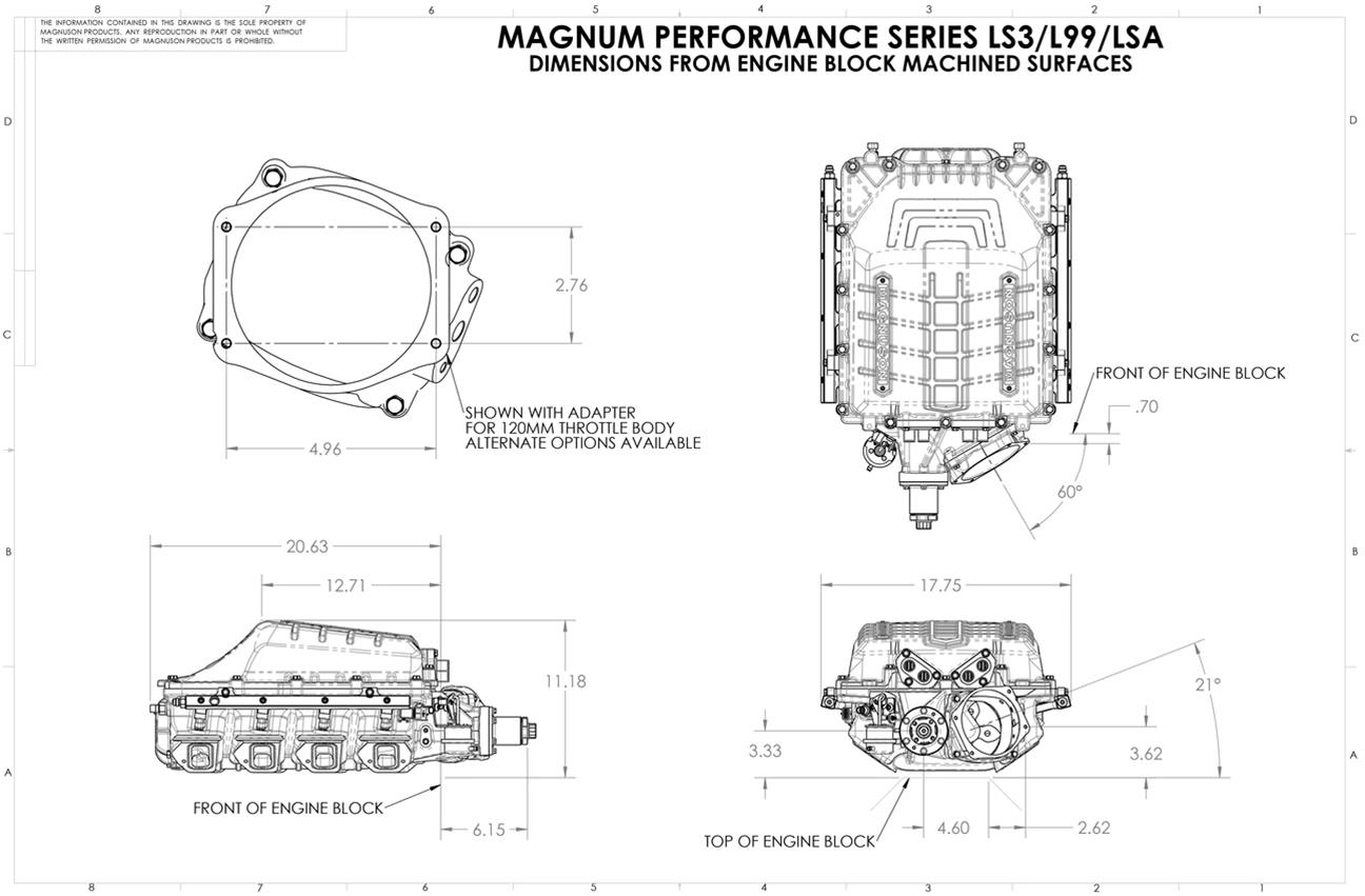 Magnuson Superchargers 01-26-62-370-BL Magnuson Magnum TVS2650 Supercharger Kits - Zander Auto Parts