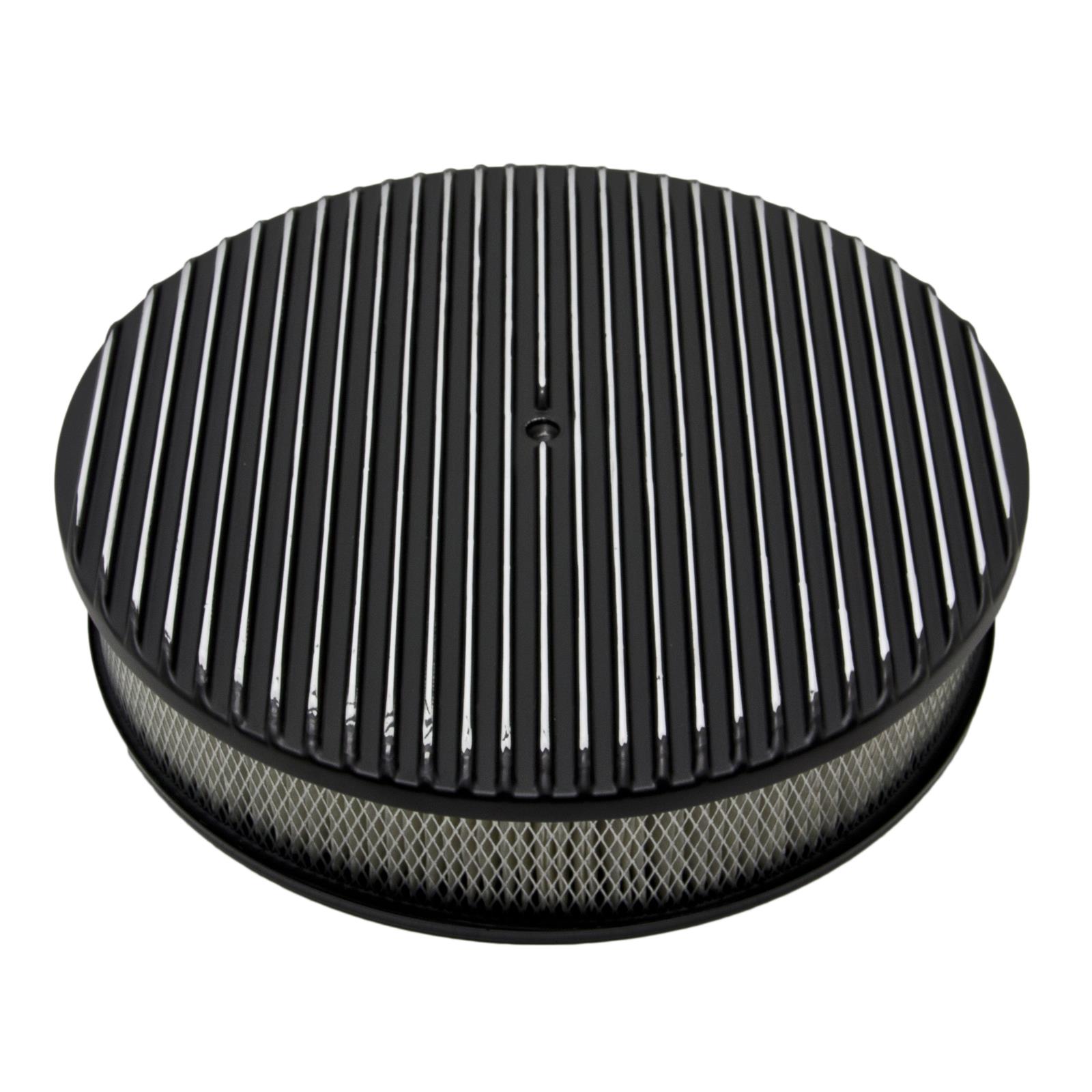 Summit Racing SUM-239050B Summit Racing™ Finned Aluminum Air Cleaners - Zander Auto Parts