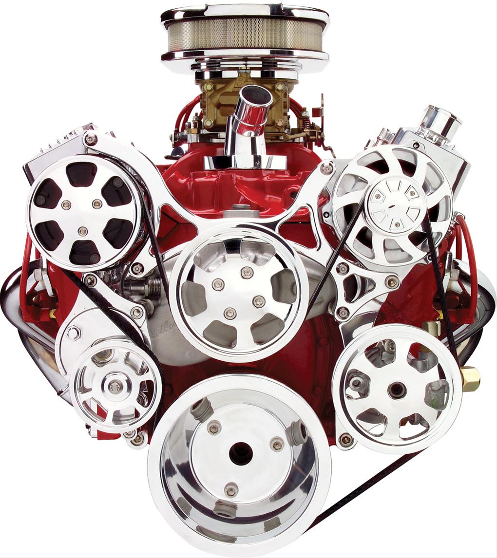 Billet Specialties 13220 Billet Specialties Tru Trac Serpentine Systems with A/C - Zander Auto Parts