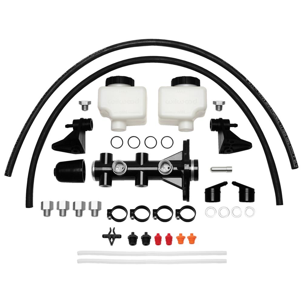 Wilwood Disc Brakes 260-14244-BK Wilwood Aluminum Tandem Master Cylinders - Zander Auto Parts