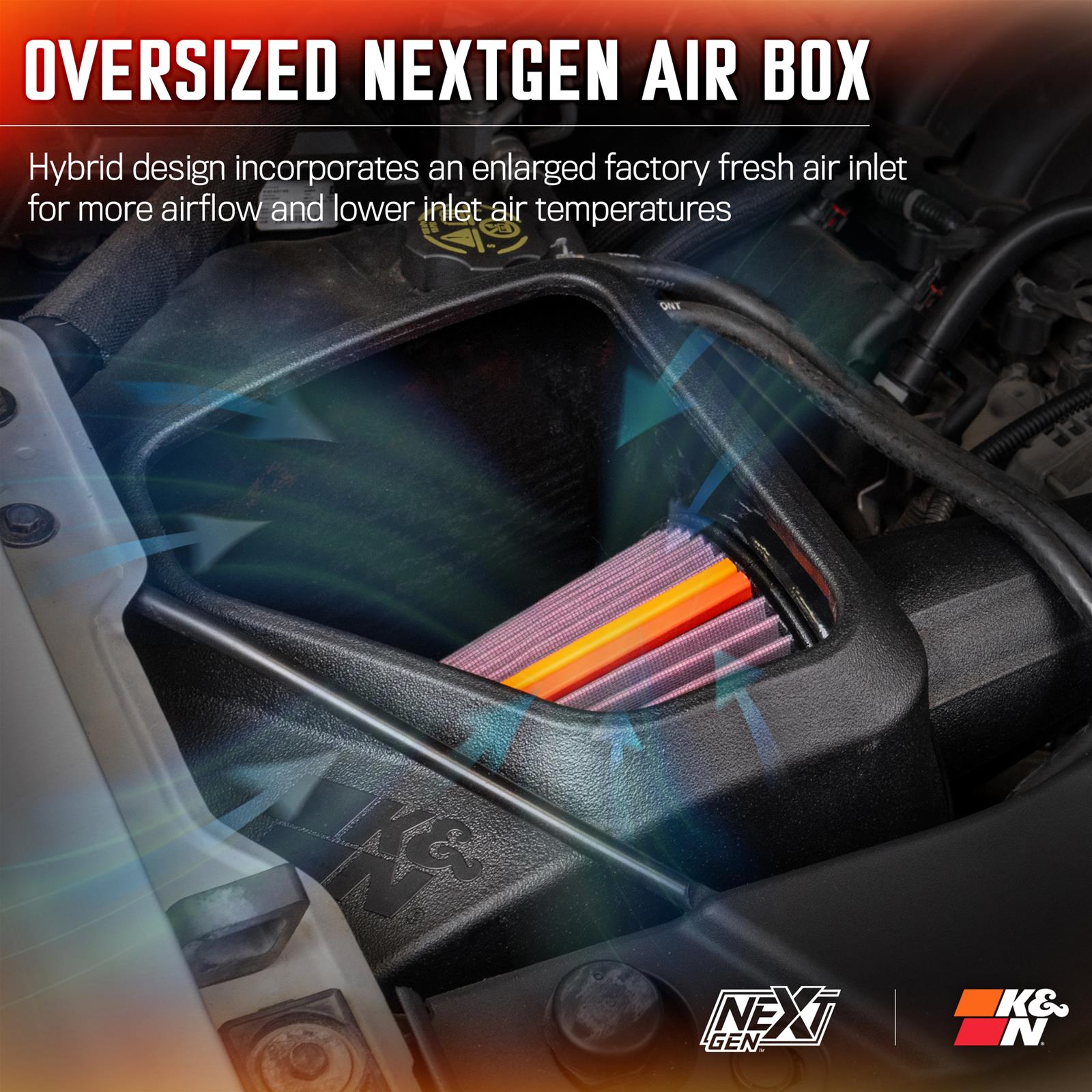 K&N 50-3082 K&N 50 Series NextGen Cold Air Intake Kits - Zander Auto Parts