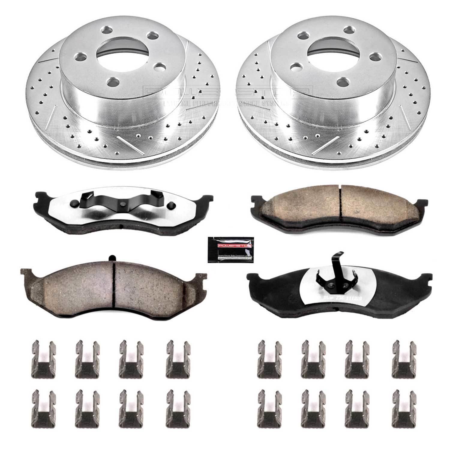 PowerStop K2152-36 PowerStop Z36 Truck and Tow Brake Upgrade Kits - Zander Auto Parts