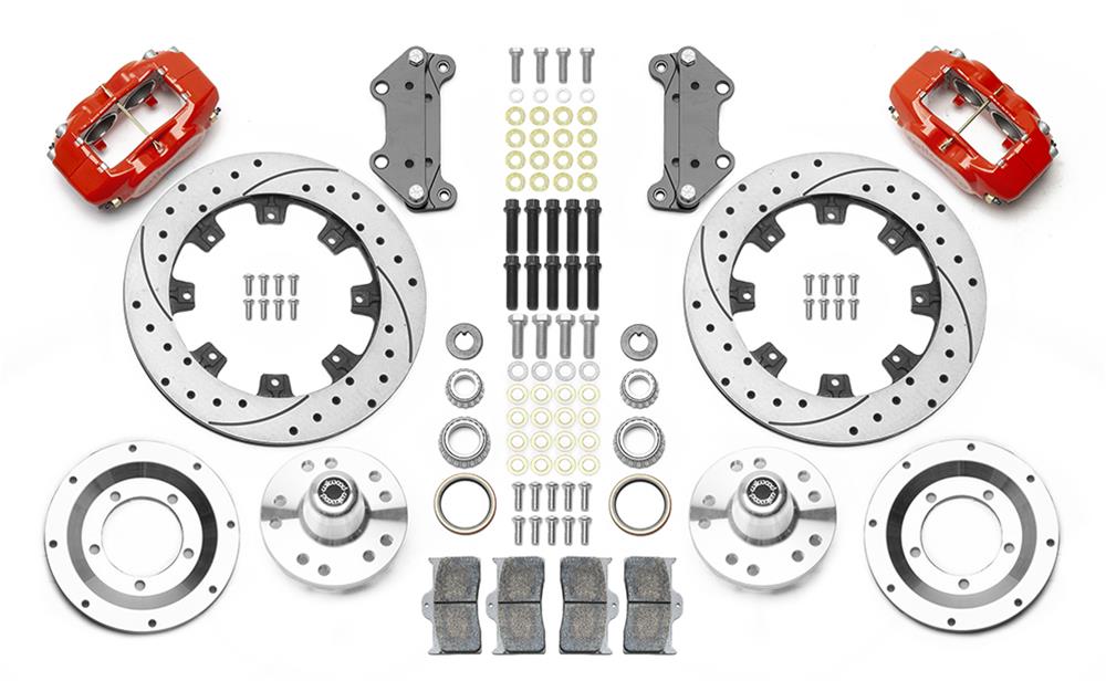 Wilwood Disc Brakes 140-15548-DR Wilwood Forged Dynalite Big Brake Front Brake Kits - Zander Auto Parts