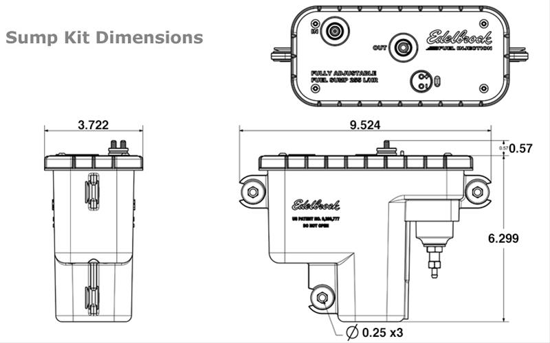 Edelbrock 36032 Edelbrock Universal EFI Sump Fuel Systems - Zander Auto Parts