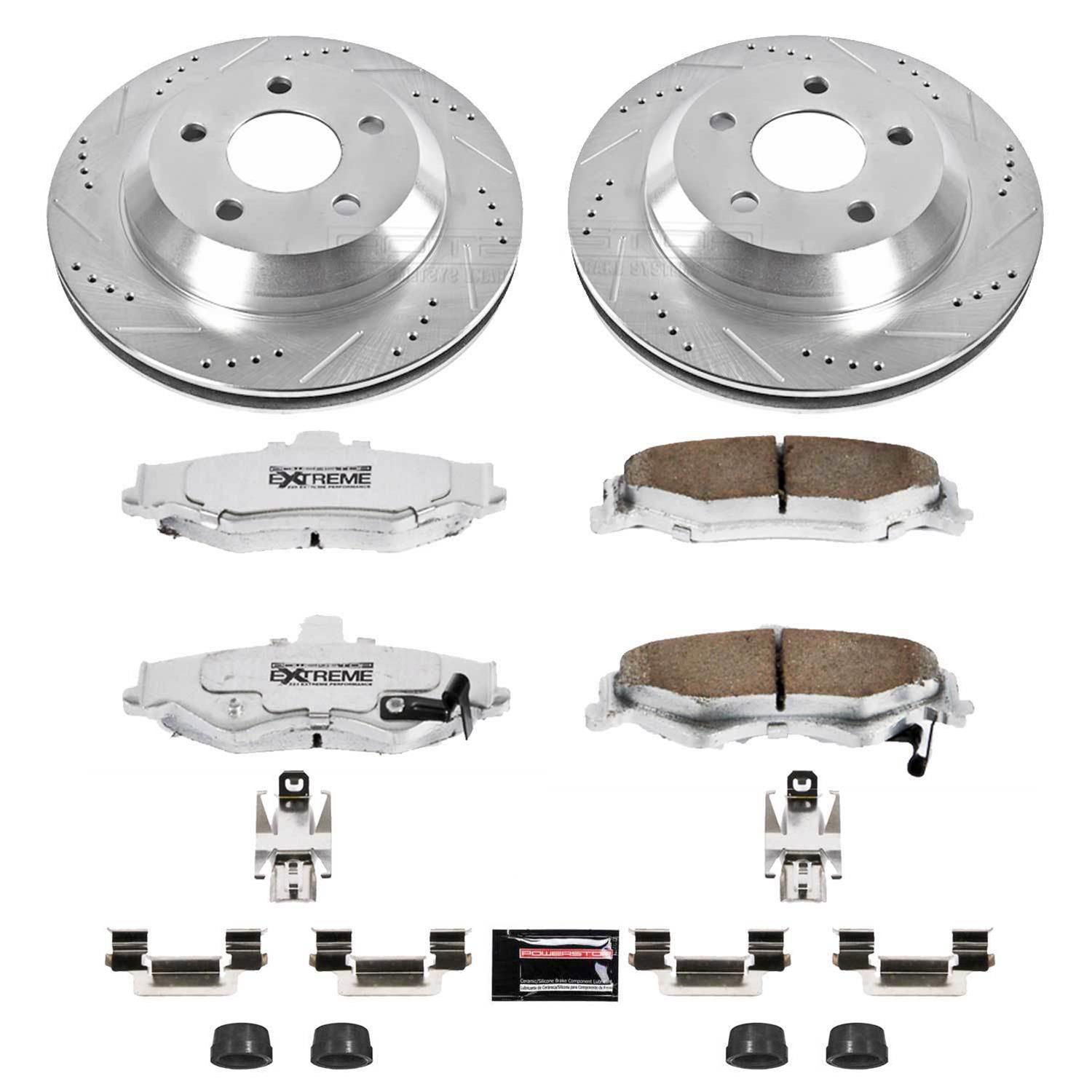 PowerStop K1568-26 PowerStop Z26 Street Warrior Brake Upgrade Kits - Zander Auto Parts