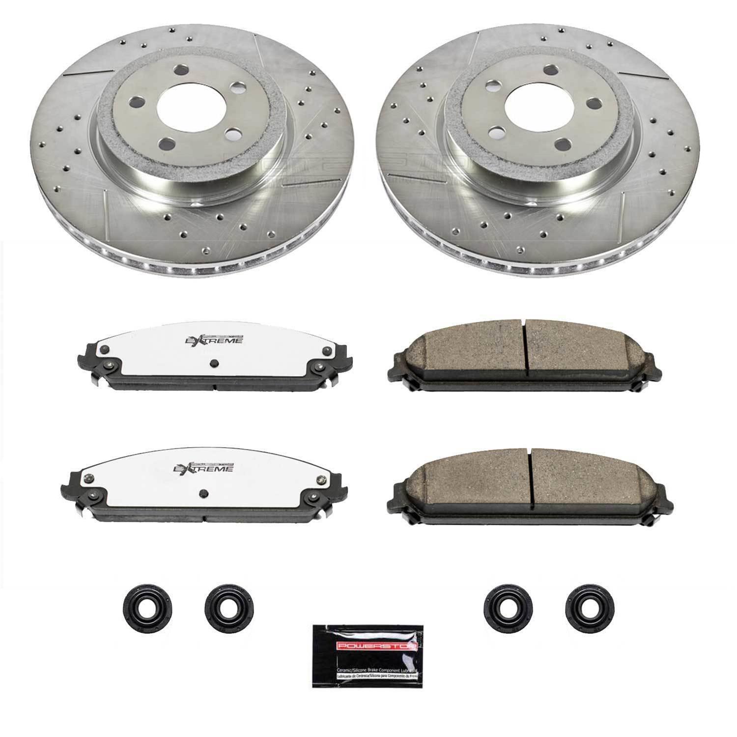 PowerStop K2560-26 PowerStop Z26 Street Warrior Brake Upgrade Kits - Zander Auto Parts