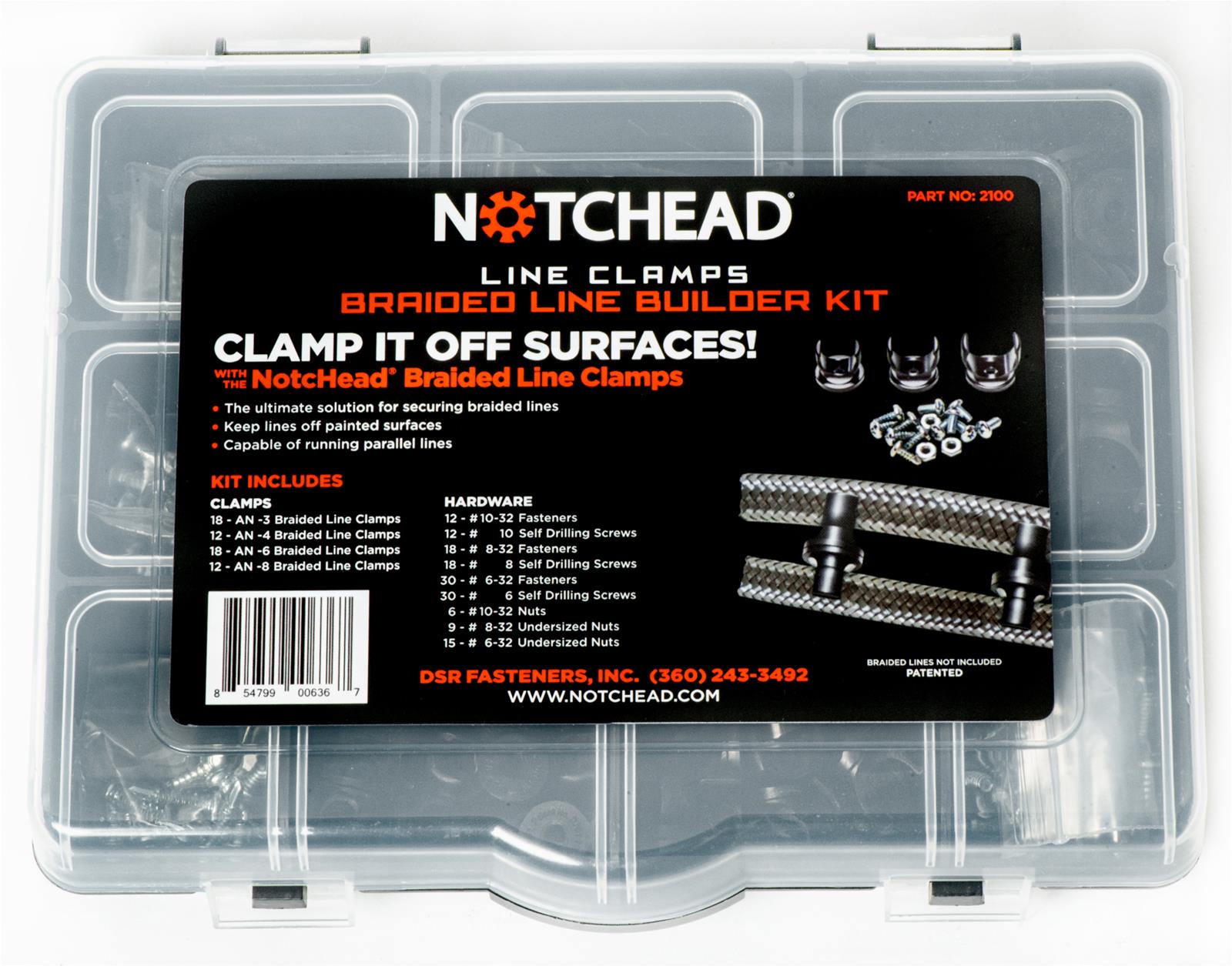 NotcHead 2100 NotcHead Braided Line Clamp Builder Kits - Zander Auto Parts