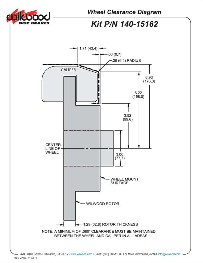 Wilwood Disc Brakes 140-15162-R Wilwood Classic Series Dynalite Front Brake Kits - Zander Auto Parts