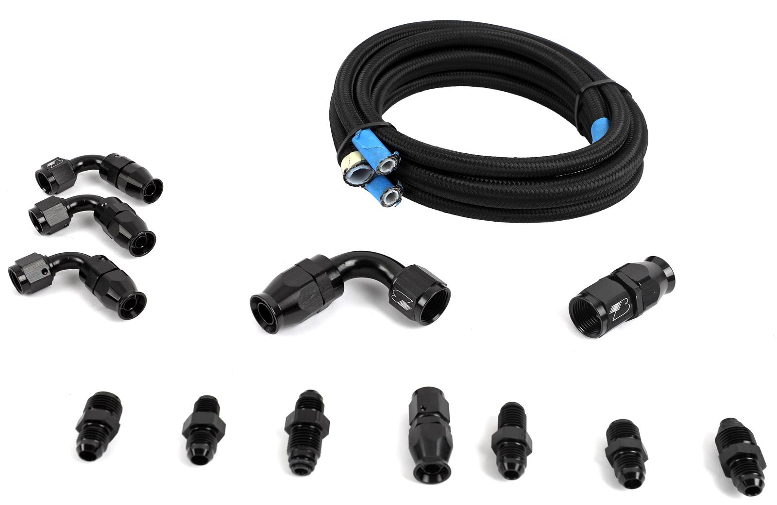 Billet Specialties BLK77900 Billet Specialties Power Steering Hose Kits - Zander Auto Parts