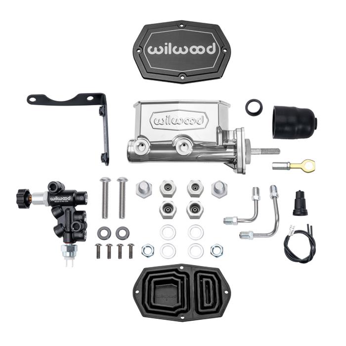 Wilwood Disc Brakes 261-17319-P Wilwood Aluminum Tandem Compact Master Cylinder Kits - Zander Auto Parts