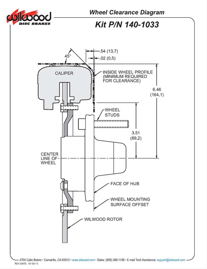 Wilwood Disc Brakes 140-1033-BD Wilwood Forged Dynalite Big Brake Front Brake Kits - Zander Auto Parts