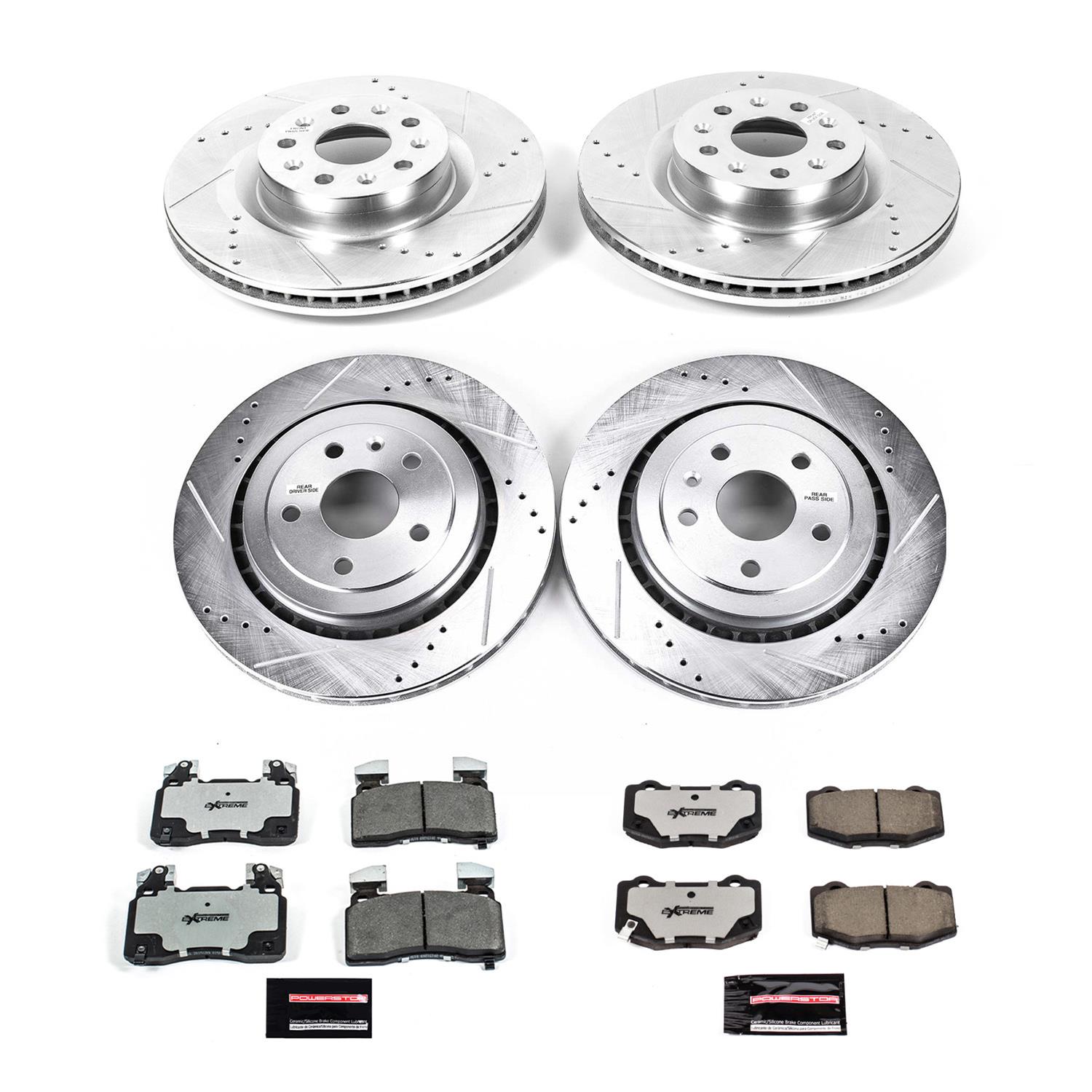 PowerStop K7226-26 PowerStop Z26 Street Warrior Brake Upgrade Kits - Zander Auto Parts