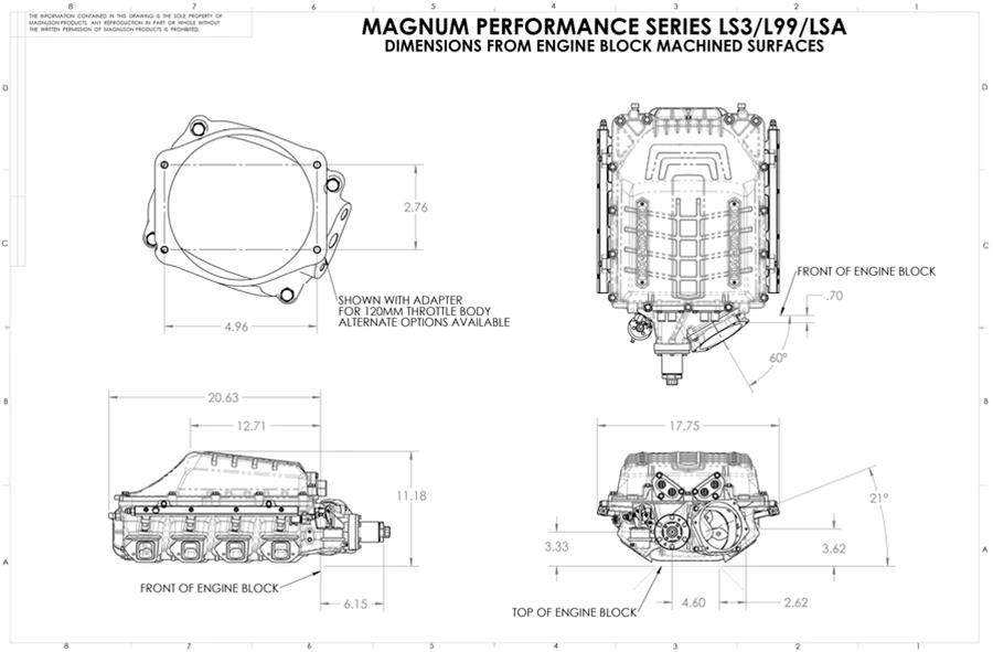 Magnuson Superchargers 05-26-62-163-BL Magnuson Magnum TVS2650 Supercharger Kits - Zander Auto Parts