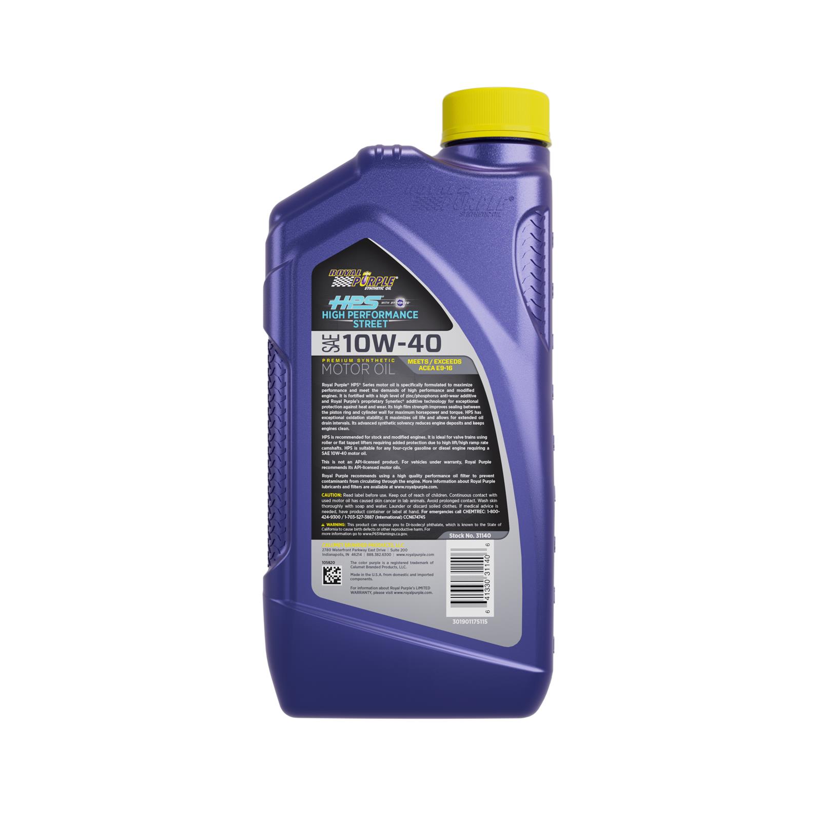 Royal Purple 31140 Royal Purple HPS High Performance Street Motor Oil - Zander Auto Parts