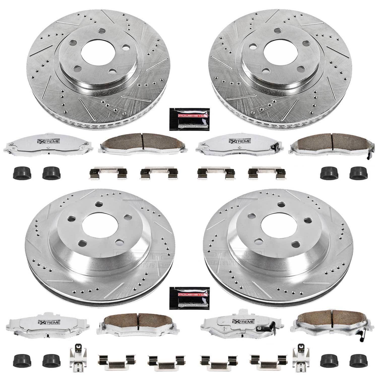 PowerStop K1548-26 PowerStop Z26 Street Warrior Brake Upgrade Kits - Zander Auto Parts