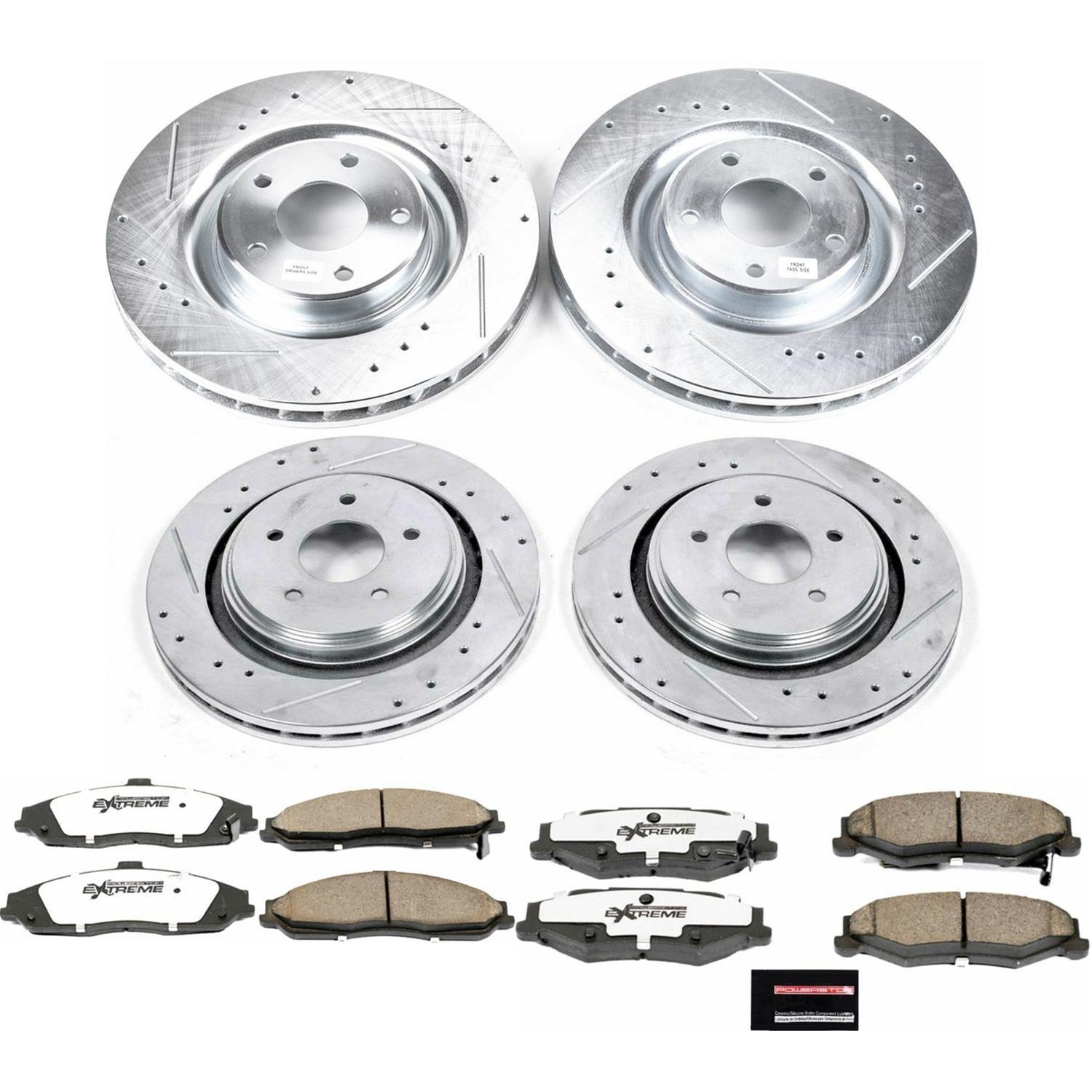 PowerStop K4400-26 PowerStop Z26 Street Warrior Brake Upgrade Kits - Zander Auto Parts