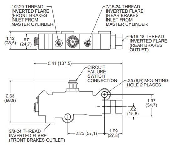 Wilwood Disc Brakes 260-11322 Wilwood Brake Proportioning Valves - Zander Auto Parts
