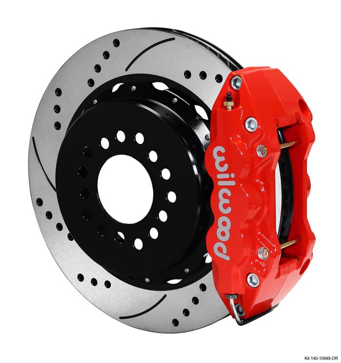 Wilwood Disc Brakes 140-10948-DR Wilwood AERO4 Big Brake Rear Brake Kits - Zander Auto Parts