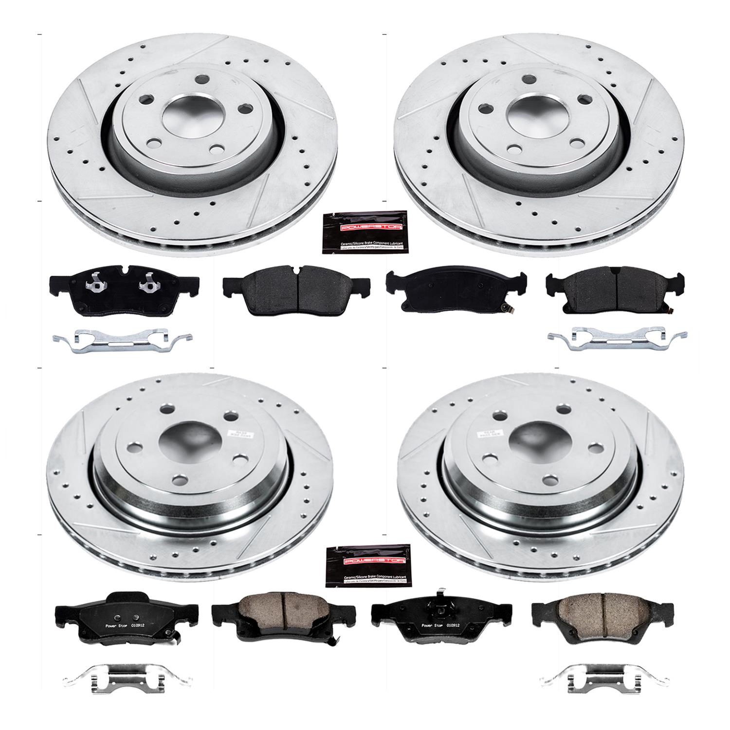 PowerStop K7136 PowerStop Z23 Evolution Sport Brake Upgrade Kits - Zander Auto Parts