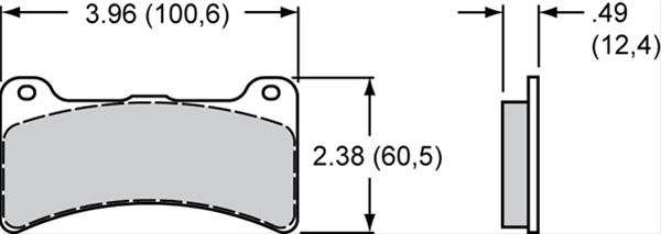 Wilwood Disc Brakes 150-11363K Wilwood Smart Pad BP-10 Brake Pads - Zander Auto Parts