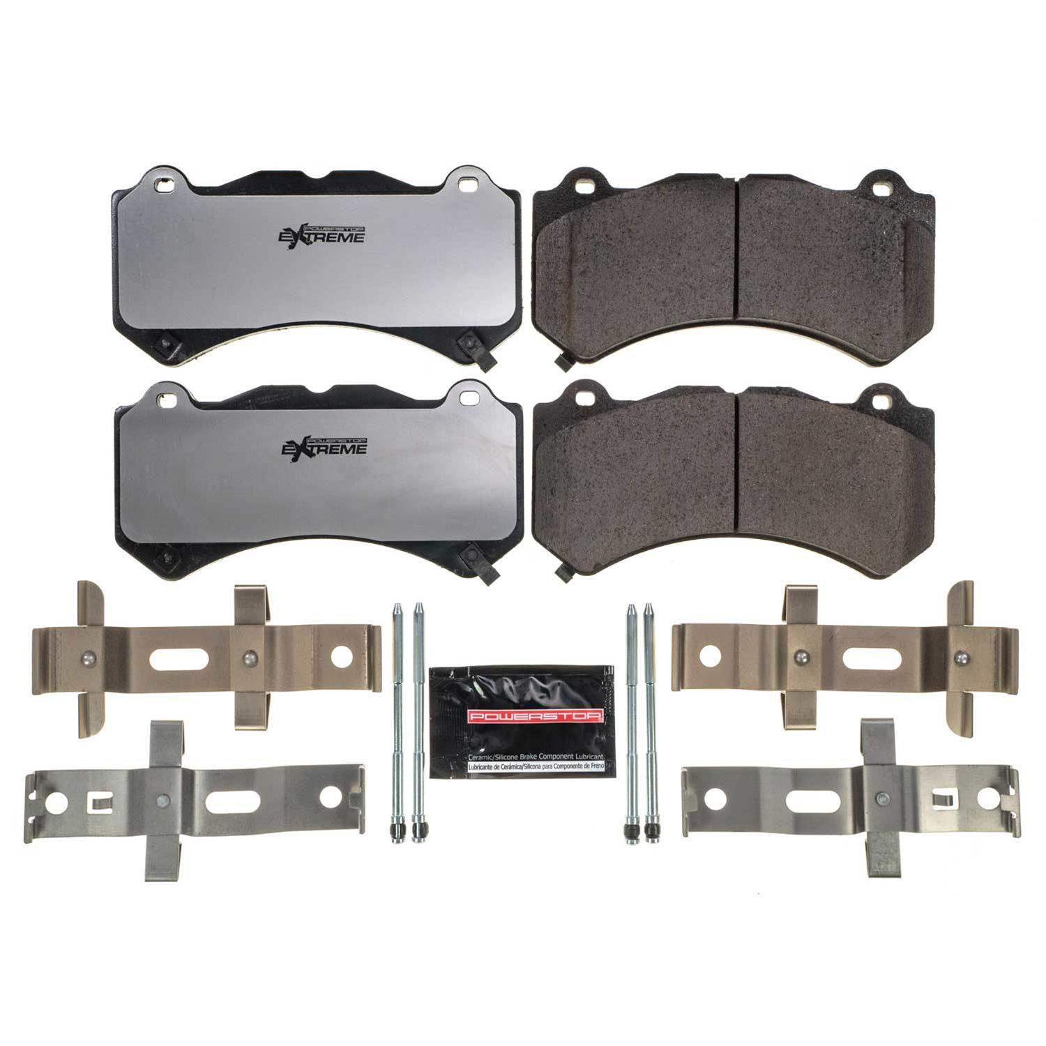 PowerStop Z26-1405 PowerStop Z26 Street Warrior Brake Pads and Hardware Kits - Zander Auto Parts