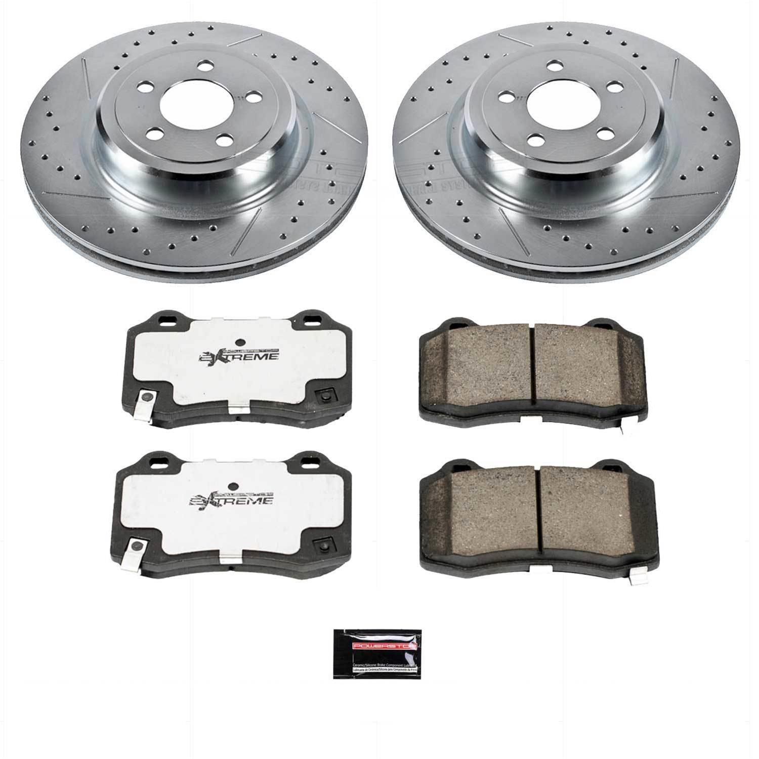 PowerStop K4023-26 PowerStop Z26 Street Warrior Brake Upgrade Kits - Zander Auto Parts