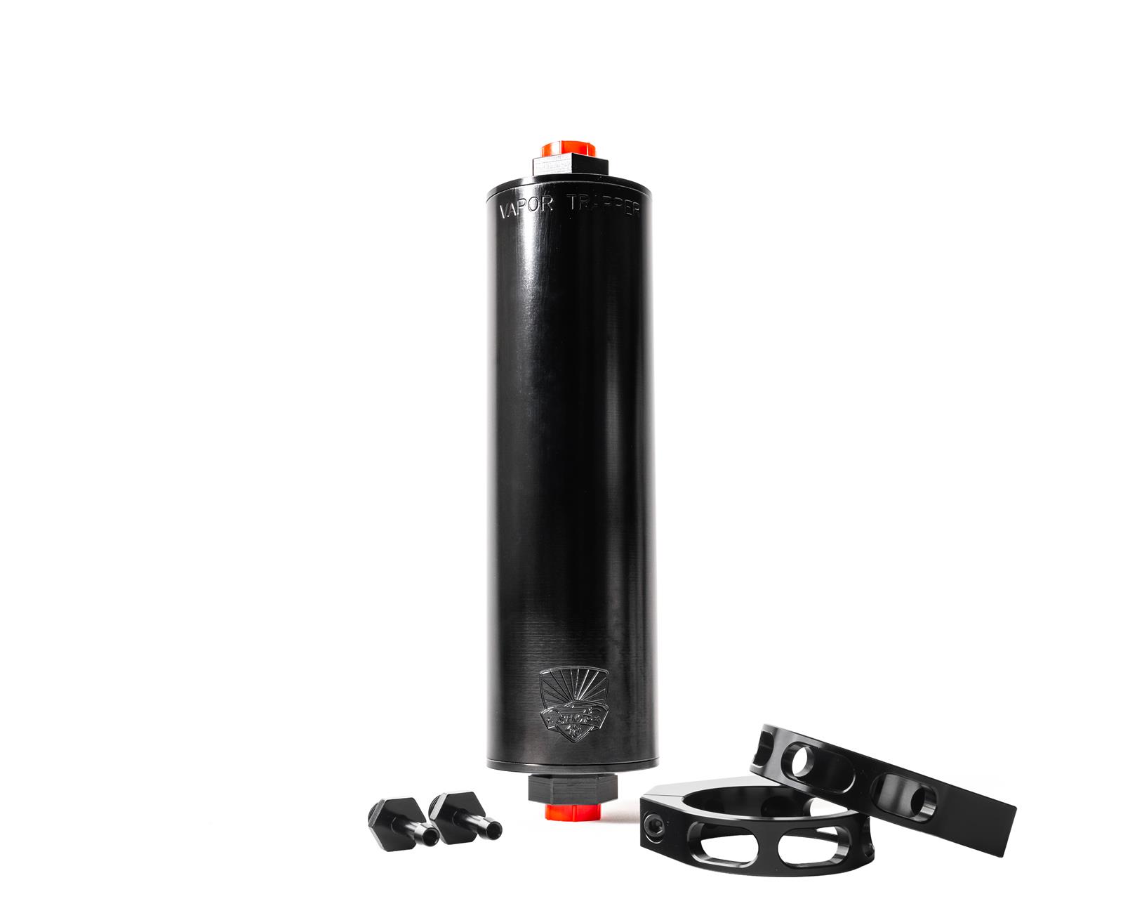 Shop 48 VT8BLK-3/8-P Shop 48 Vapor Trapper Performance Charcoal Filter with Premium Install Package - Zander Auto Parts