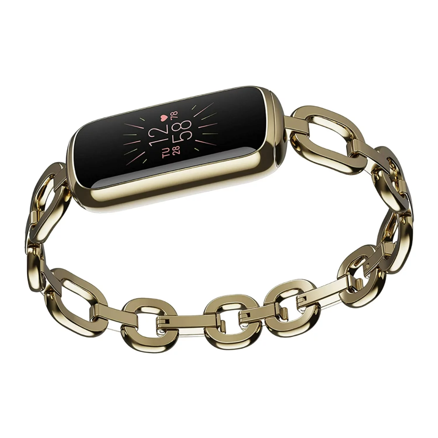 Fitbit Luxe - Gorjana Special Edition - soft gold stainless steel - activity tracker with Parker link bracelet - stainless steel - gold - Bluetooth - Zander Auto Parts