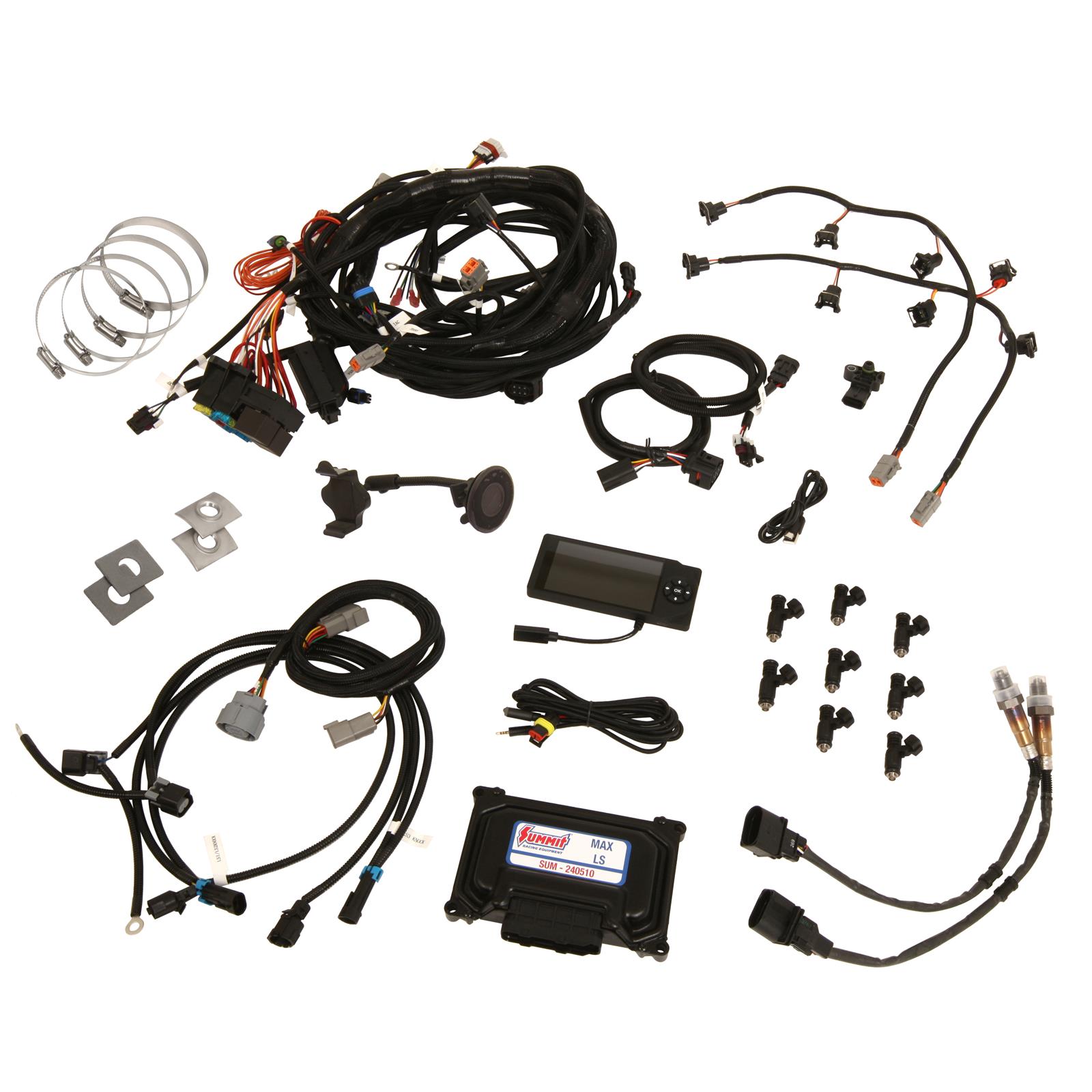 Summit Racing SUM-240511-L92B Summit Racing™ Max EFI LS 750 Fuel Injection Systems - Zander Auto Parts
