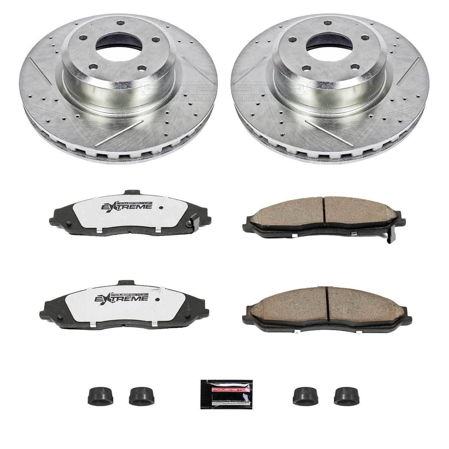 PowerStop K2912-26 PowerStop Z26 Street Warrior Brake Upgrade Kits - Zander Auto Parts