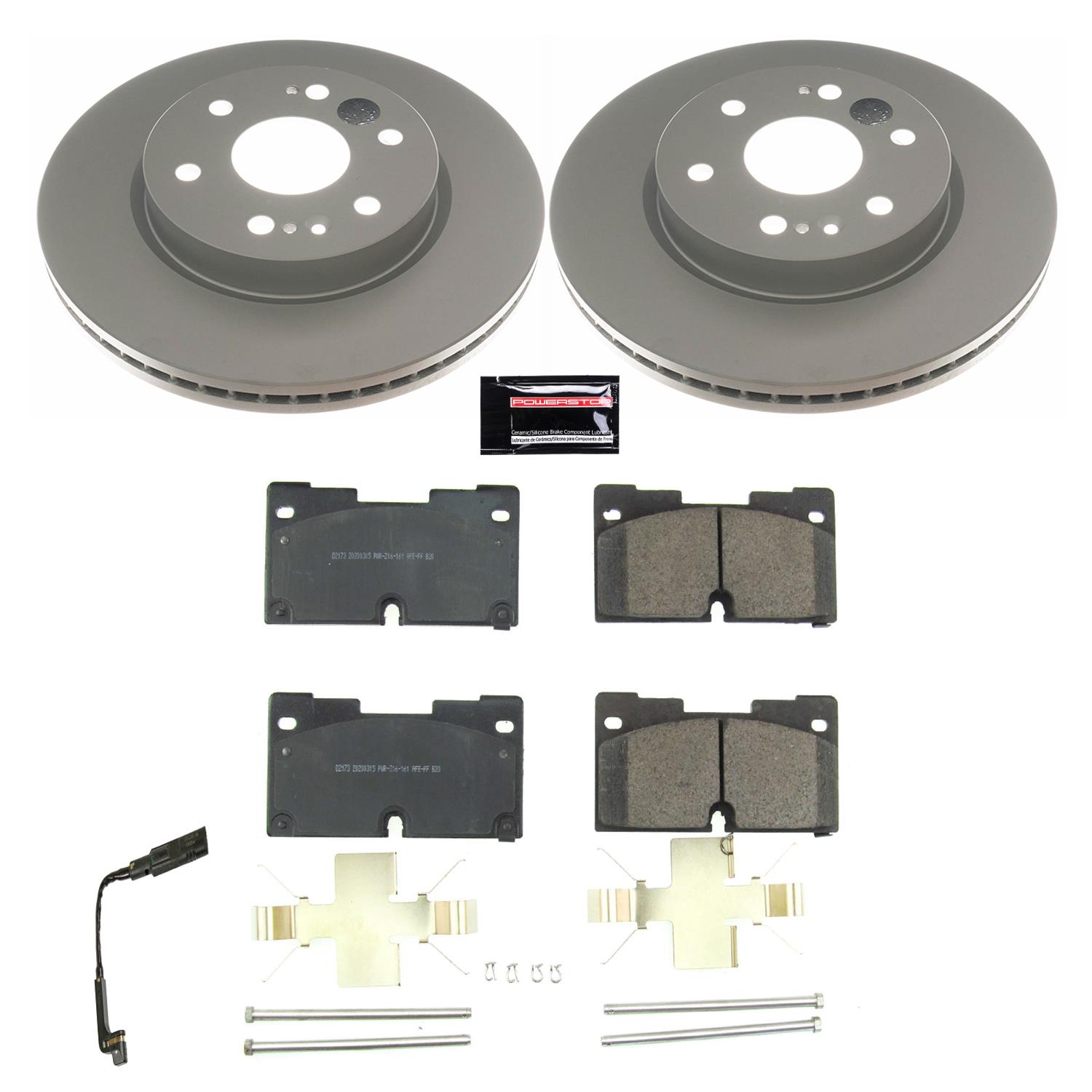 PowerStop CRK8172 PowerStop Z17 Evolution Plus GEOMET Coated Brake Kits - Zander Auto Parts