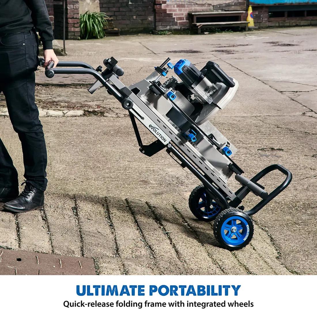 Evolution Powertools 133-0001 Evolution MCSSTAND Mitering Chop Saw Stands with Powerlift Assist - Zander Auto Parts