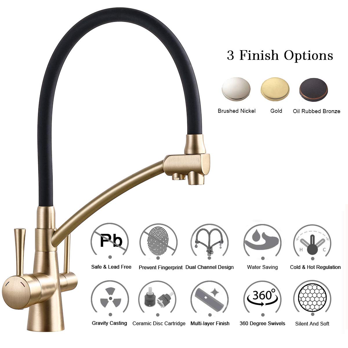 GAPPO Kitchen Faucet Purifier Faucets - Zander Auto Parts