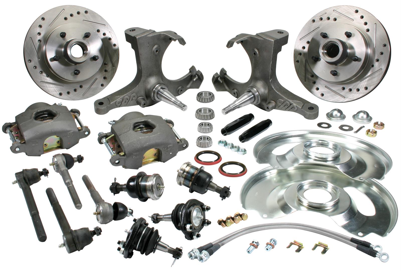 Classic Performance 6370SWBK-6S Classic Performance Upgrade Stock Spindle Brake Kits - Zander Auto Parts